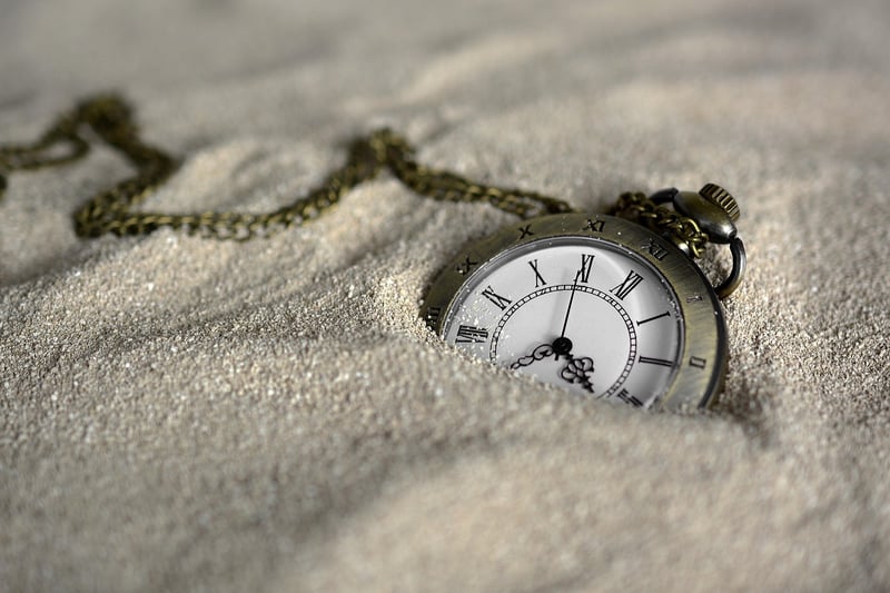 Clock symbolizing time travel